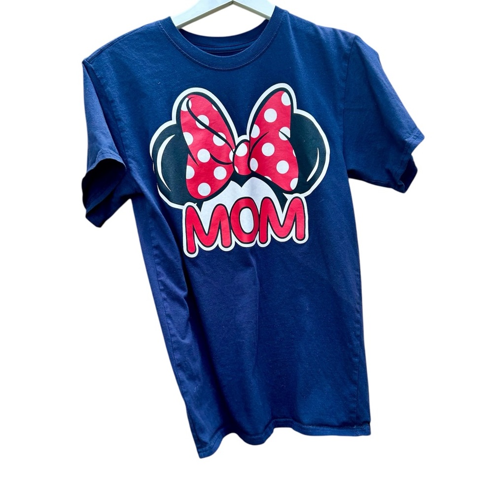 Disney tee Shirt Navy Minnie Mouse "MOM" Top